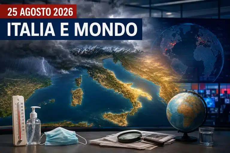 Cosa è successo oggi 25 agosto 2026 in Italia e nel mondo