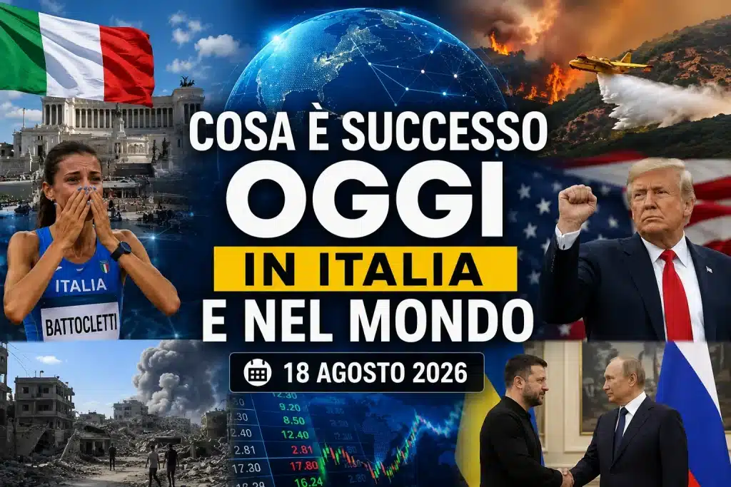 Cosa è successo oggi in Italia e nel mondo, 18 agosto 2026