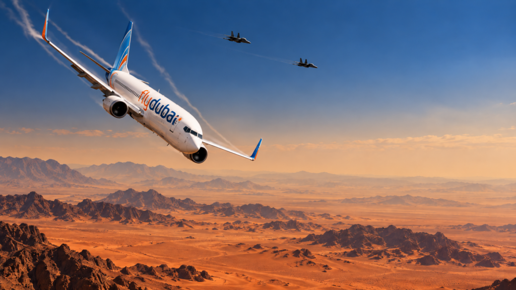 Il volo Flydubai Dubai-Tel Aviv durante l’emergenza e la deviazione verso Tabuk
