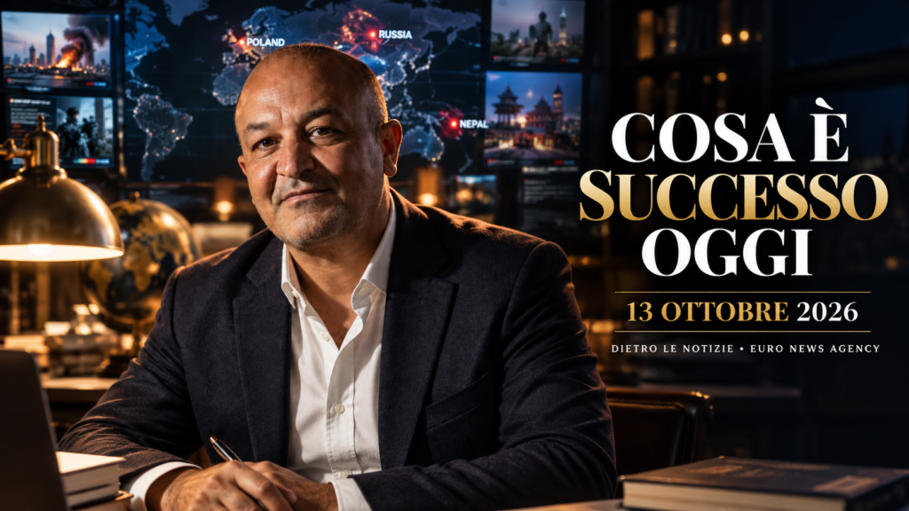 Cosa è successo oggi 13 ottobre 2026, le principali notizie dall’Italia e dal mondo