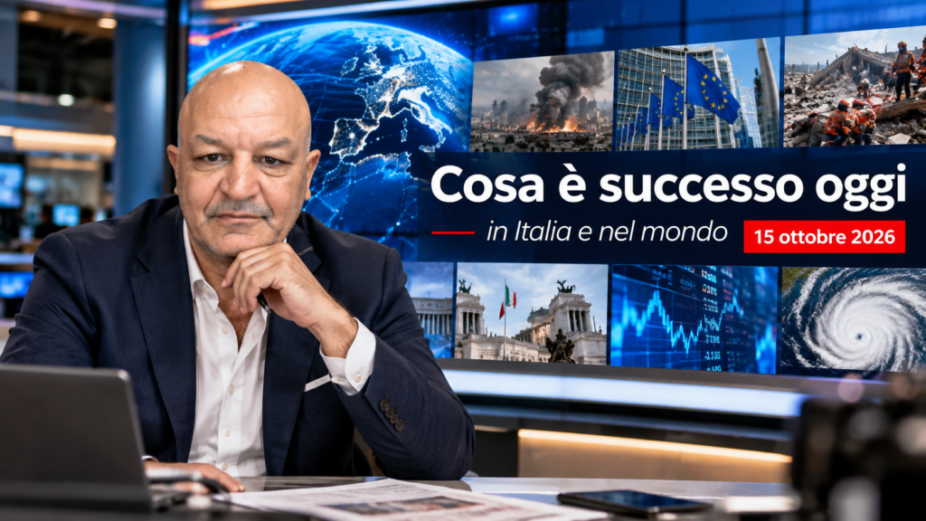 Cosa è successo oggi in Italia e nel mondo il 15 ottobre 2026