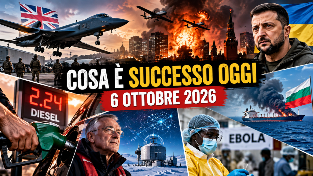 Cosa è successo oggi 6 ottobre 2026 tra Iran, Ucraina, gasolio, Kenya e Nobel per la Fisica