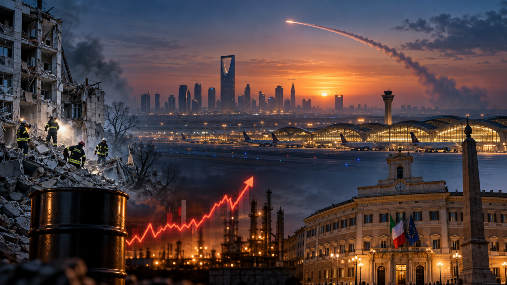Cosa è successo oggi 8 ottobre 2026: Riyadh, Ucraina, petrolio e Italia