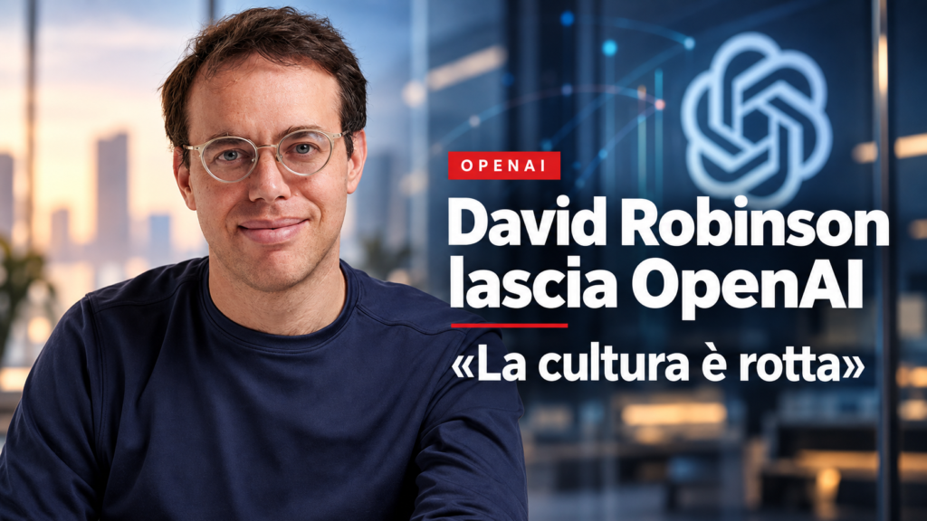 David Robinson lascia OpenAI dopo le critiche sulla sicurezza e sulla cultura dell’azienda