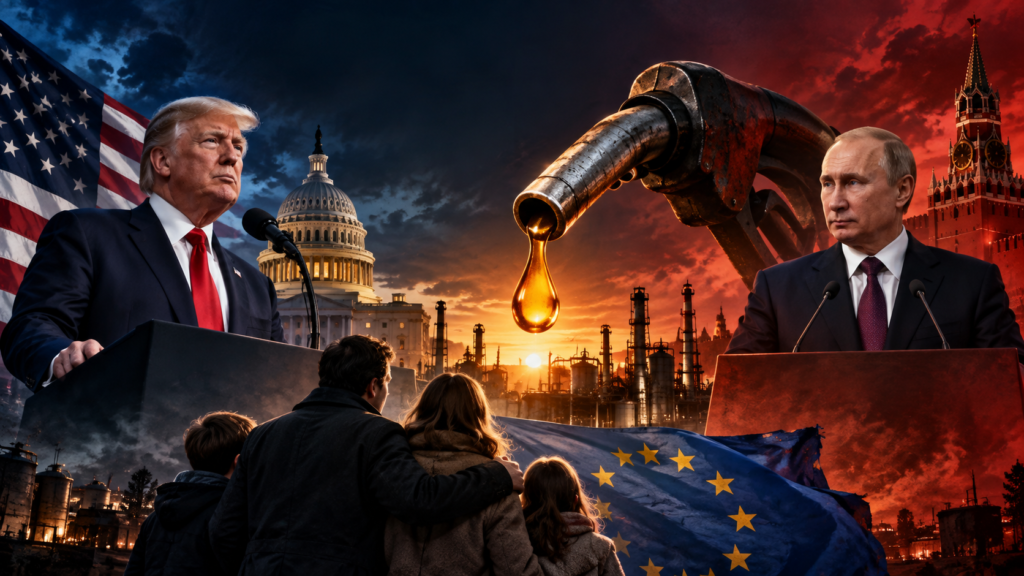 Trump diesel russo: Trump e Putin, il carburante al centro e una famiglia europea che paga il conto